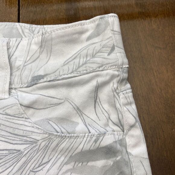 Calvin Klein Gray Printed Cotton Straight Ankle Jeans Women's Size 4 Used - Picture 14 of 16